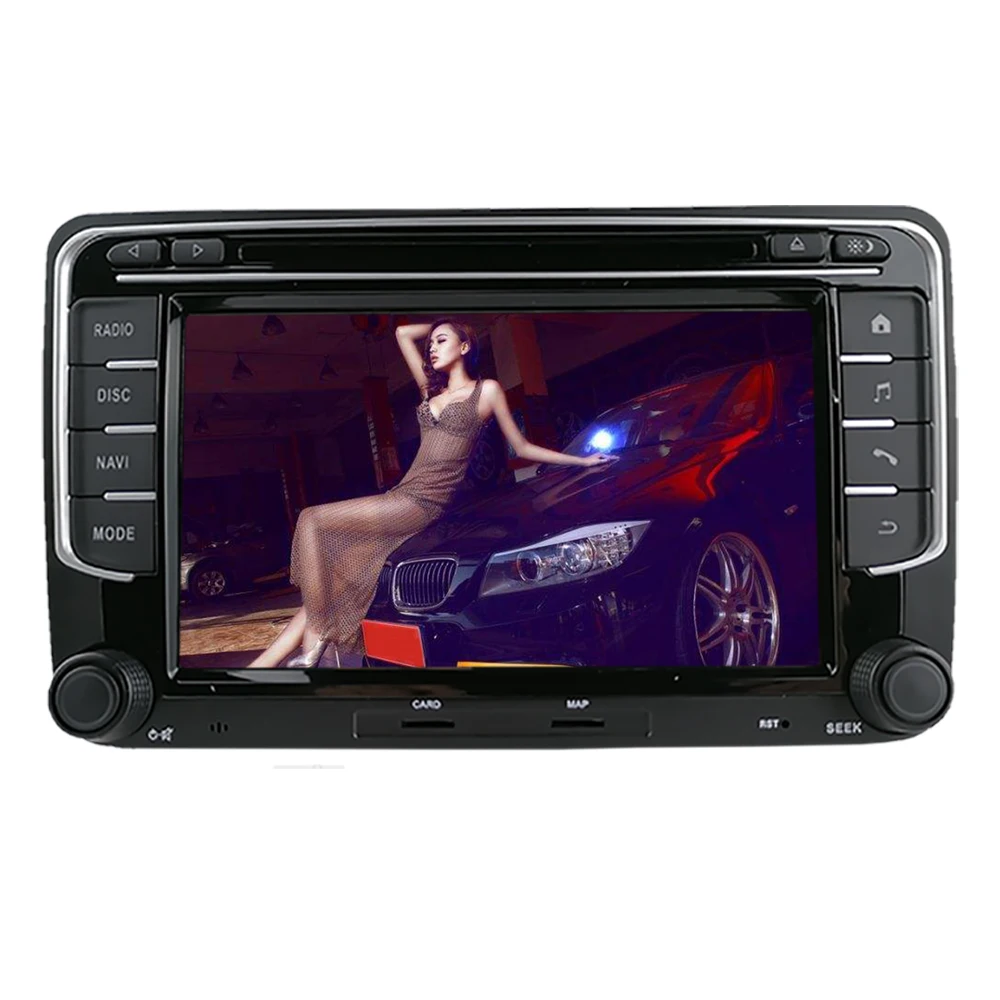 Новый дизайн двойной 2 Din 7 дюймов Android 10 автомобильный DVD-стерео плеер GPS-радио для VW Golf Jetta