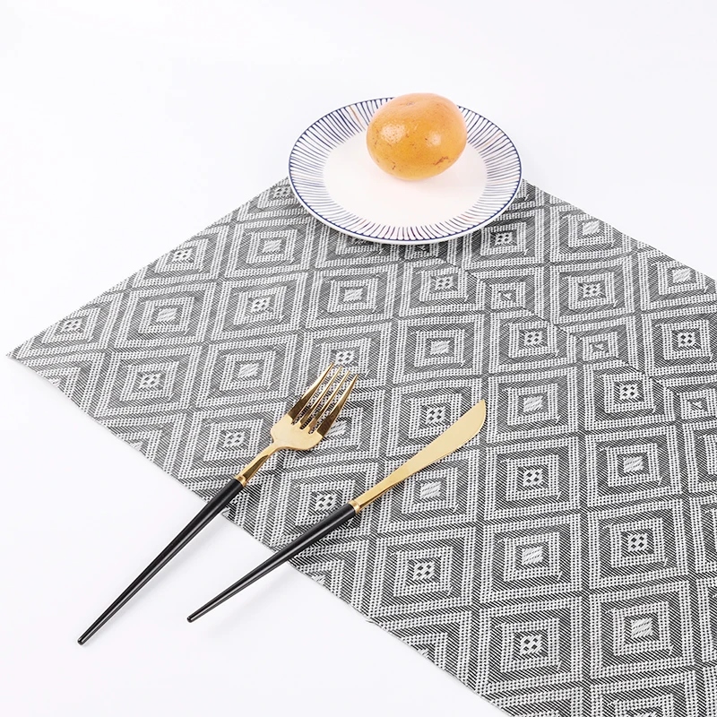 Wholesale Luxury PVC Woven Placemat Water Proof Dinning Table Place Mat
