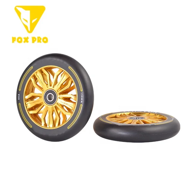 FOX PRO  aluminum stunt scooter wheels size 120x24mm pro scooter wheel