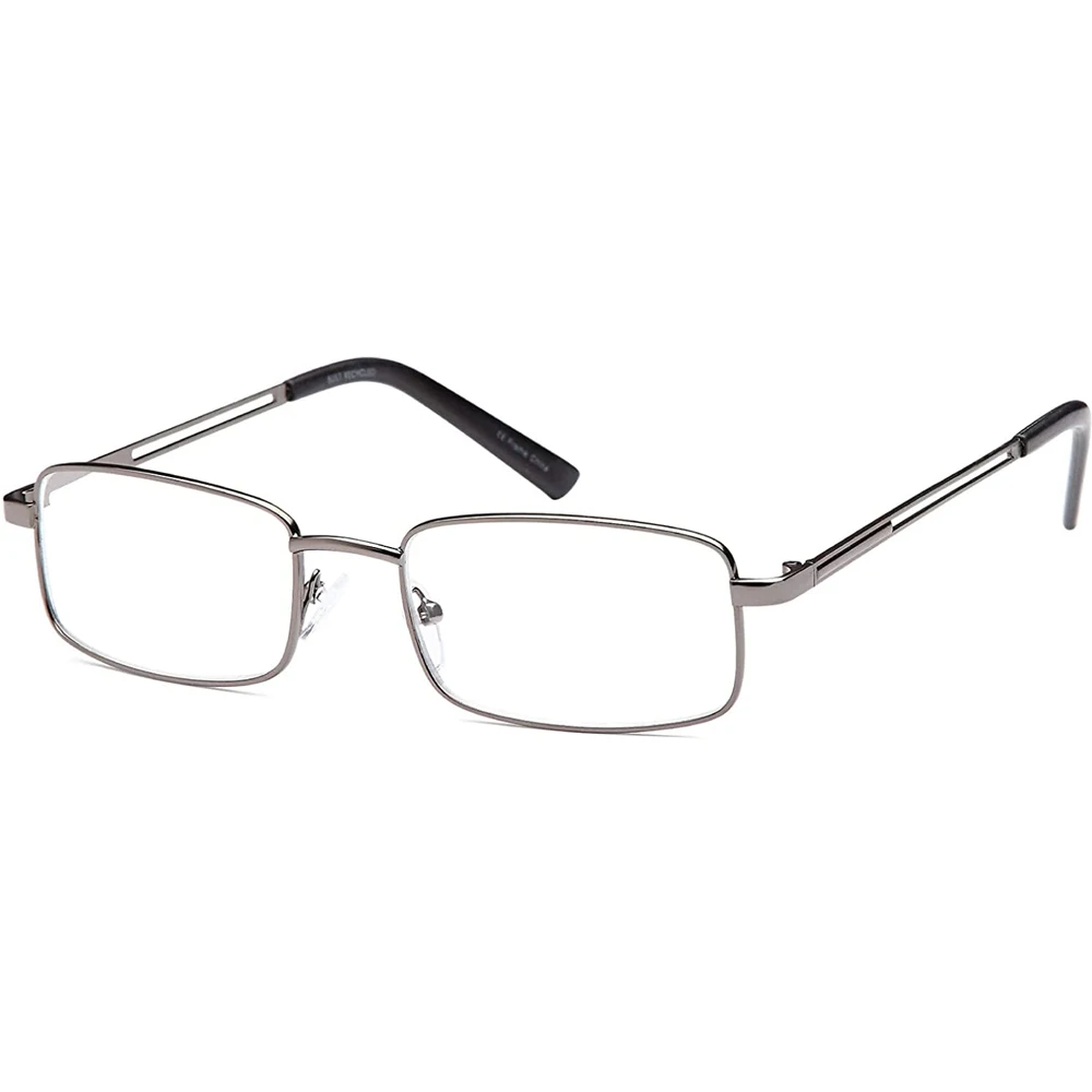 Mens Designer Gradient Reading Glasses 3x Stainless