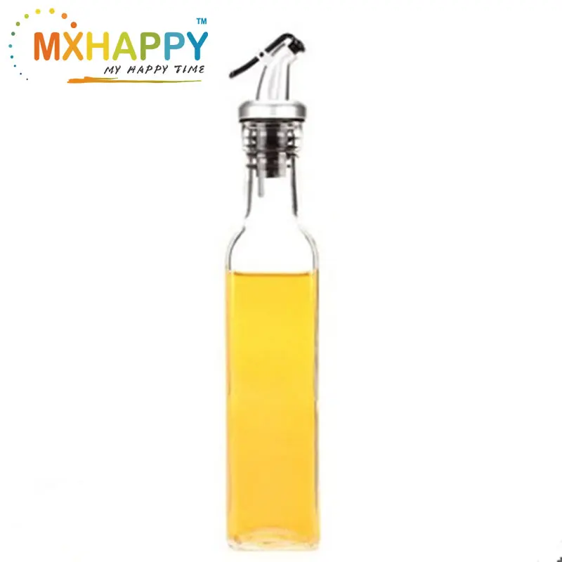 MH743 Olive reusable oil glass bottle transparent sesame oil sauce vinegar cooking wine bottle sesame oil bottle 250ML 500ML