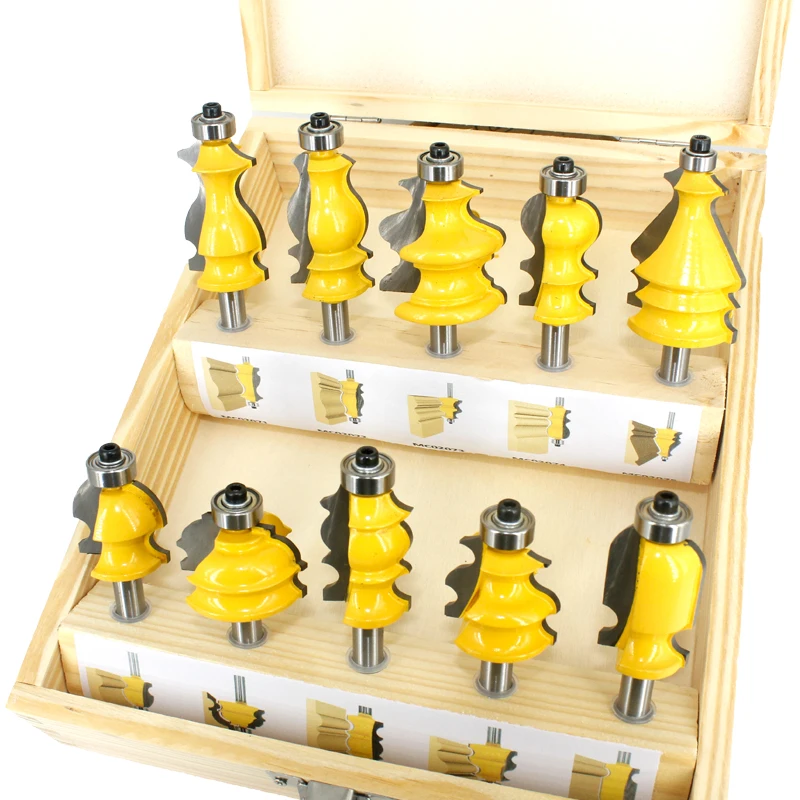 Концевые фрезы LA VIE MC02070 для архитектурного формования поручней, 10 шт., 8 мм, концевые Фрезы с ЧПУ