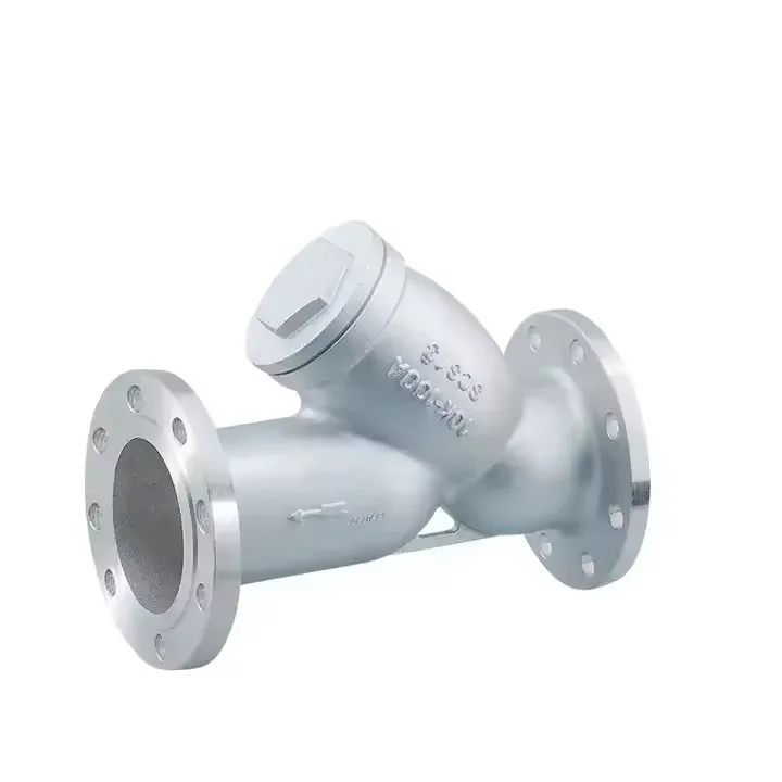 Dn100 Low Pressure Jis Flange Stainless Steel water flow control valve Y-strainer For Protect Pumps
