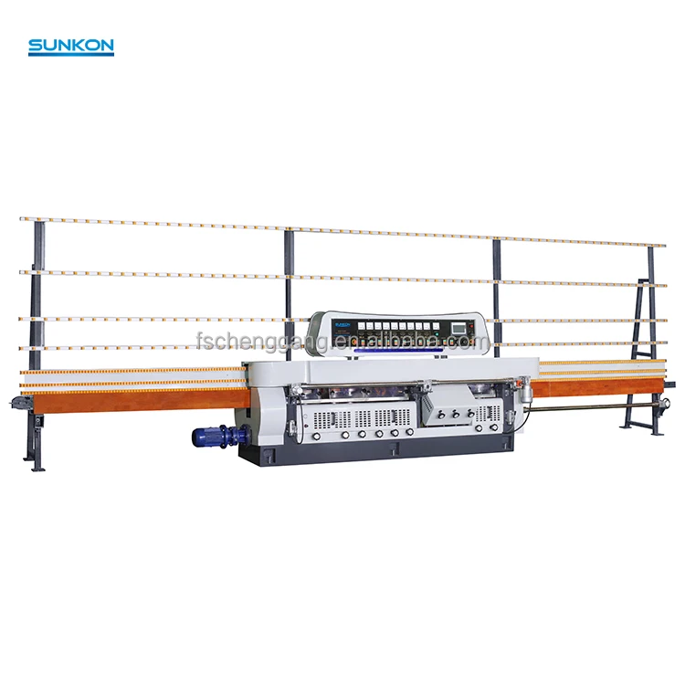 Factory supply Glass Straight Line Polishing Edger/ Glass Edging Machine with PLC control