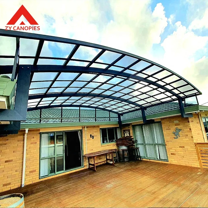 Sound Insulation Awning Canopies Aluminum Roof Canopy Polycarbonate Sheet Awning Balcony Canopy
