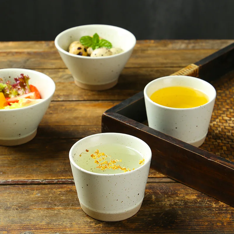 Оптовая продажа изысканная керамическая кружка с кунжутной Глазурью Ручной работы