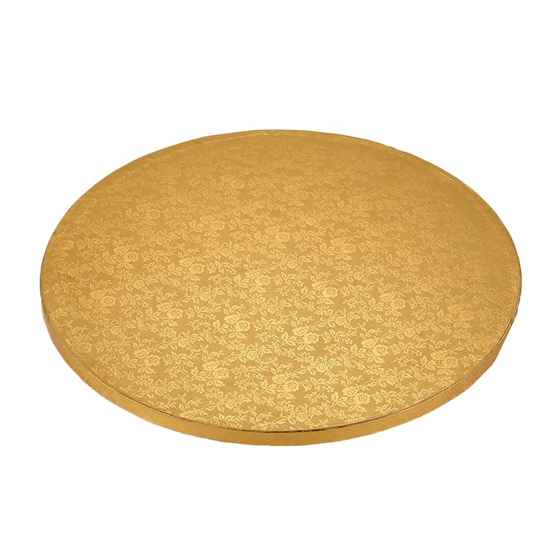 XJH 6 8 10 12 Inch Wholesale Custom Gold Sliver Foil Cake Circles Boards Cake Base Cardboard Round Cake Drums