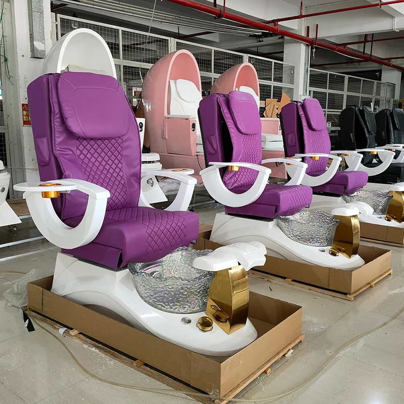 Factory Customized Pedicure Chairs Pipeless No Plumbing Luxury Pedicure Foot Spa Chairs