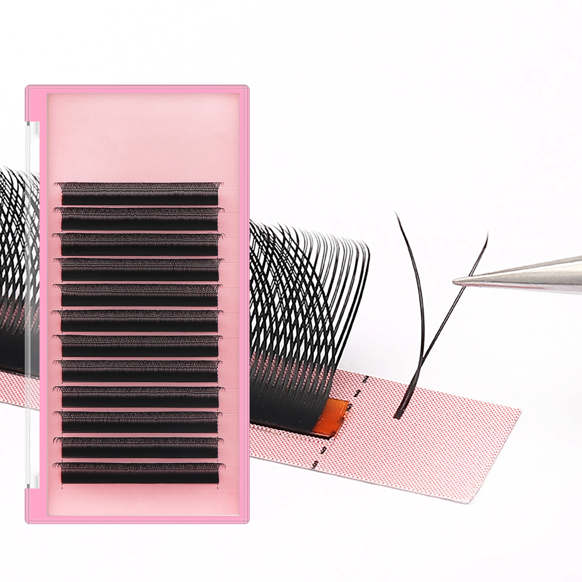 PBT fiber 0.07mm YY W Type Eyelash Extension Private Label YY Lashes L M Curl YY Lash Extensions