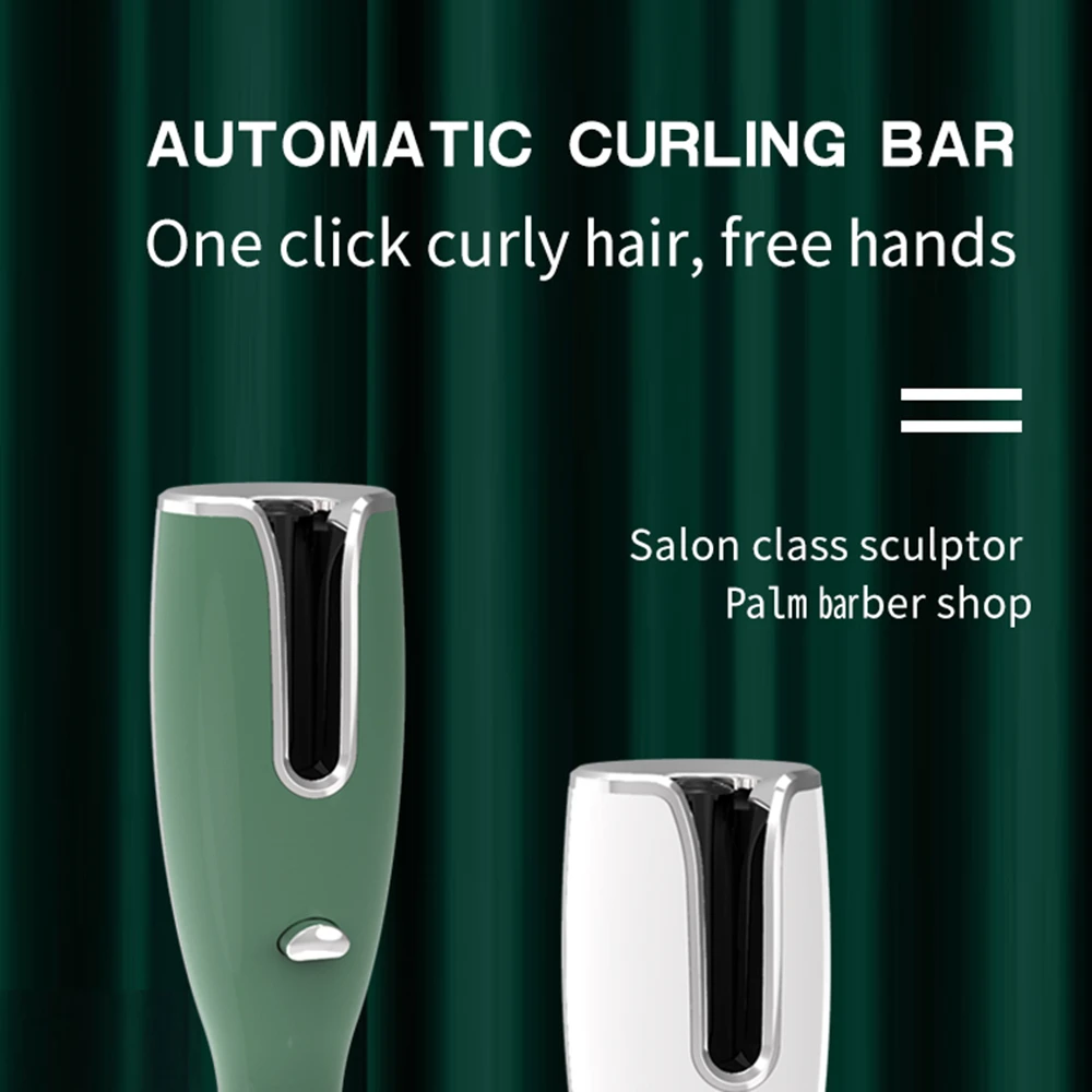 electric comb Usb Rechargeable Portable High Quality Gorgeous Auto Rotating Cordless Automatic Hair Curler Smart LCD