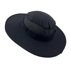 Factory Wholesale custom logo mesh breathable bucket fisherman hat UV Protection sun jungle hat quick dry wide brim bonnie hat
