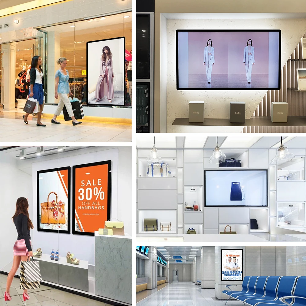 27 Inch Table Advertising Screen Indoor Lcd Digital Photo Picture Frame HD Media Player