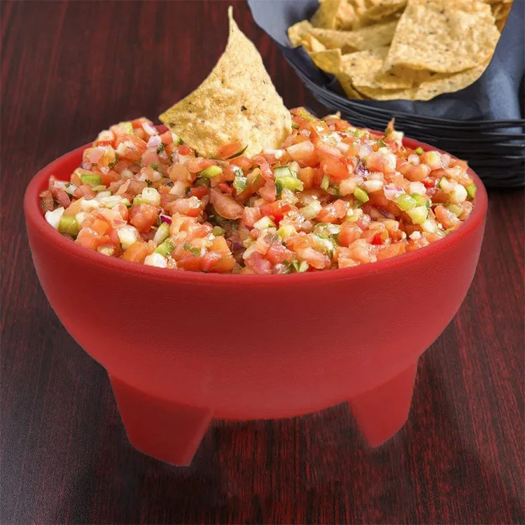 New 2023 Cheap BPA Free Plastic Sauce Cup Snack bowl Mexican Chipotle Chips unbreakable Reusable plastic bowl