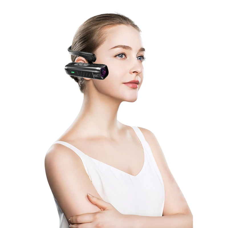 4K 30FPS WiFi 1080P HD Digital Video Camcorder Head Wear Mini Cameras Video APP Remote Built-in Microphone