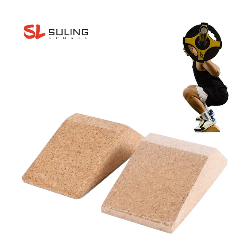 Fitness Foot Calf Stretch Yoga Incline Cork Slant Board Calf Stretcher Squat Wedge