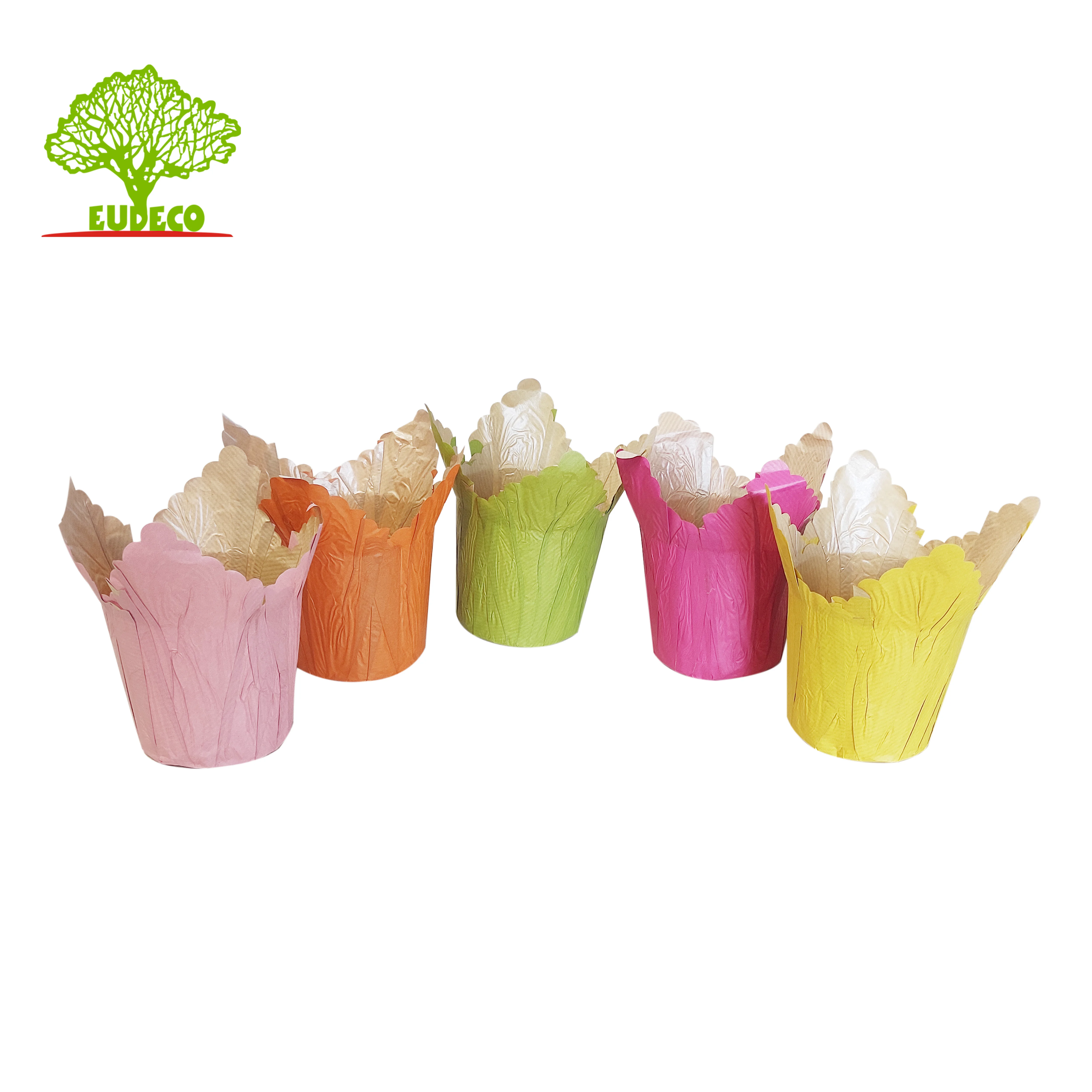 Упаковка из переработанной крафт-бумаги, предварительно сформированный цветок, покрытие растений, водонепроницаемая упаковка для водных растений