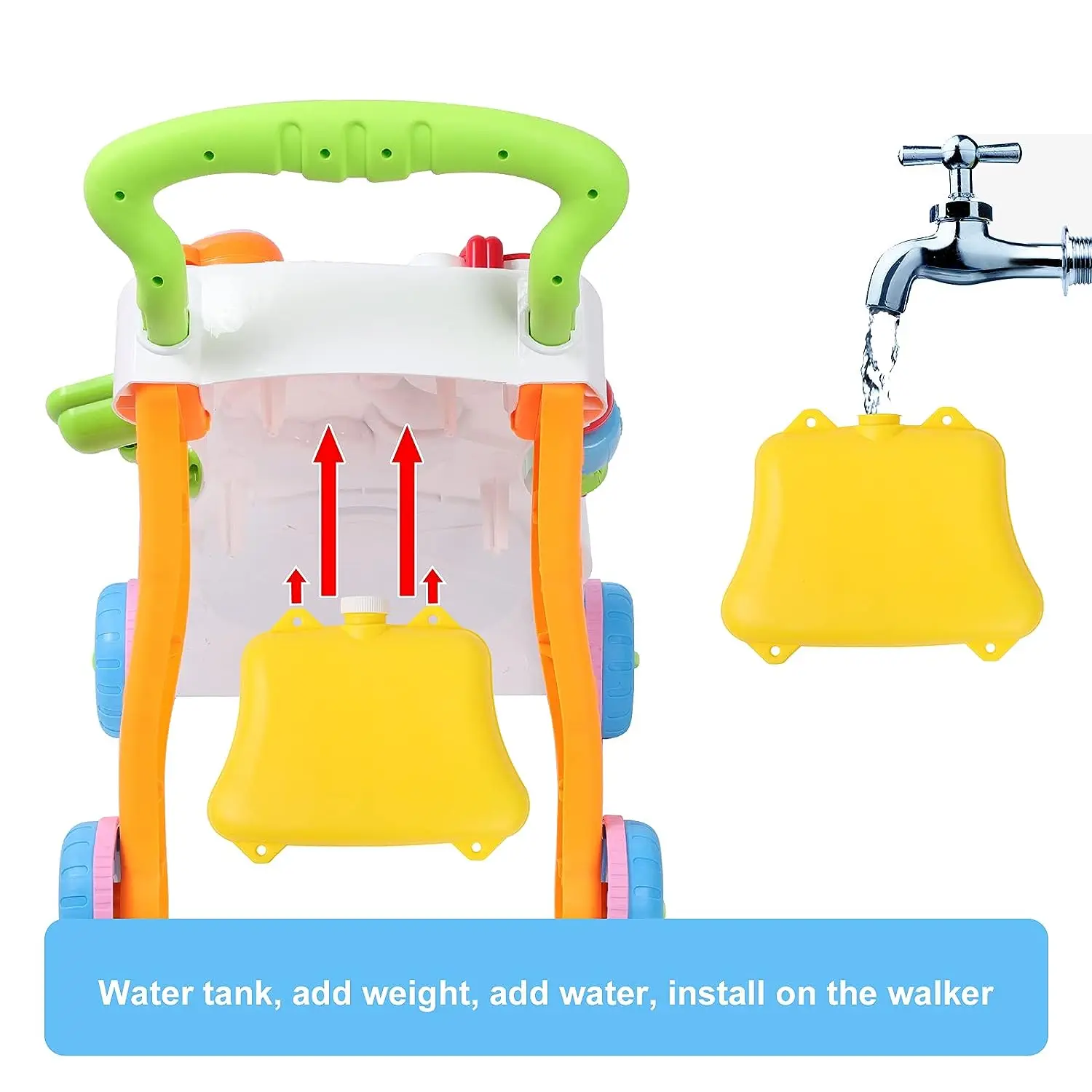 Baby Sit-to-Stand Learning Walker musical standing toys baby first step Activity Fitness Trolley toys