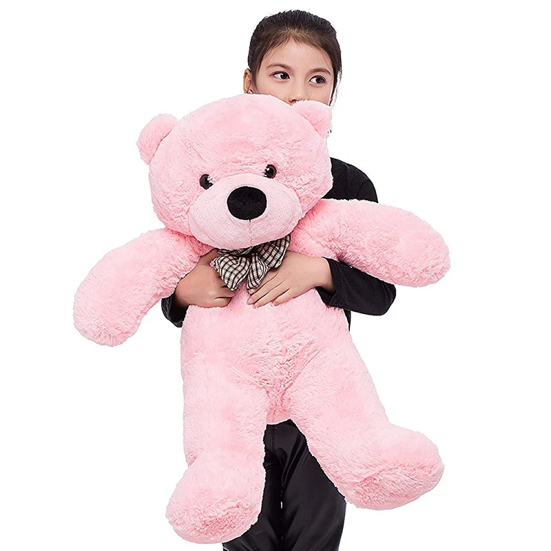 NiuniuDaddy Free Shipping Giant Pink 80cm Cuddly Unstuffed PlushTeddy Bear Shell Toy Skin Without Filling