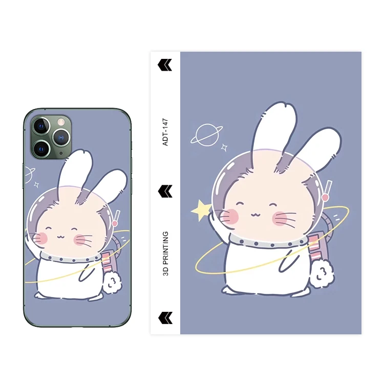 High Quality Sticker Cutting Machine Use 120*180mm Mobile Phone Back Cover Sticker 3D Relief Back Film Customized back sticker