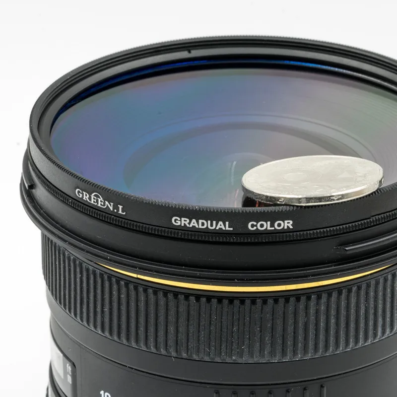 55 см постепенный Синий Желтый Зеленый Оранжевый Фиолетовый Цвет оптический фильтр