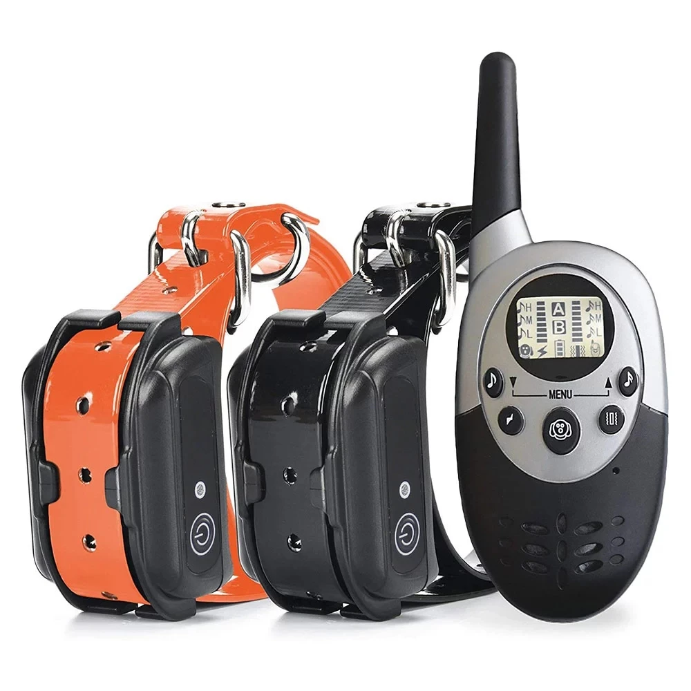 
Remote Dog Training Collar Waterproof Rechargeable Dog Bark Control Device with Vibration Electric Shock Beep Training 