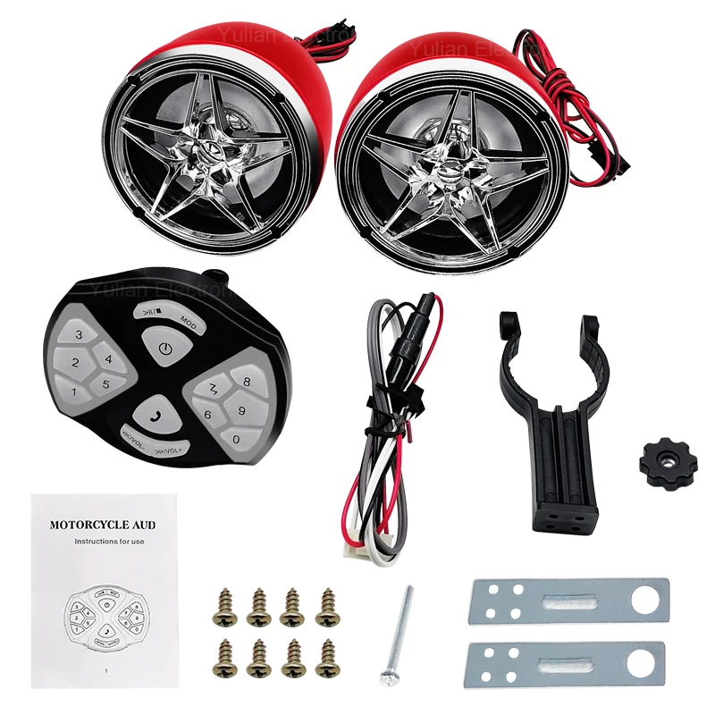 Other Motorcycle Accessories Universal Waterproof Motorcycle Mp3 Audio Alarm Amplifier With Usb