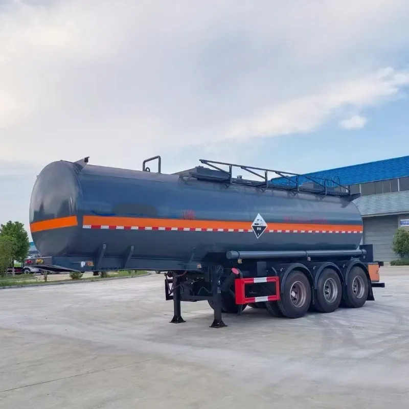 New Aluminum Alloy Liquid Food & Asphalt Transport Semi-Trailer Tanker Manual Transmission for Oil Carrier Truck