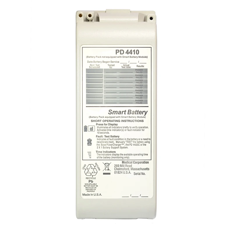 Sealed Lead Acid 10V 2500mAh Replacement PD4410 Medical Battery For Defibrillator Zoll M Series PD1400 PD1600 PD1700 PD2000