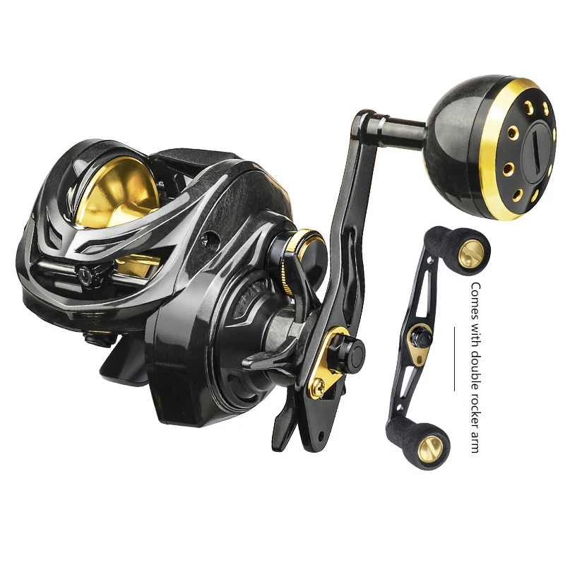 Latest Models Fishing Reels Baitcaster Reel Carbon Fiber Baitcasting Wheel 6.3:1 Double Hand 6+1 Ball Bearings WaterDrop Wheel