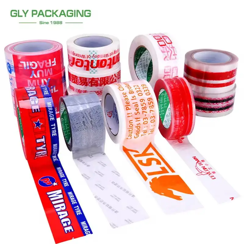 custom tape with logo packaging high viscosity transparent logistics packaging tape