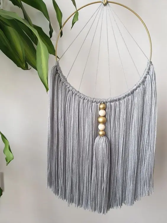 Circles Bohemian Macrame Wall Hanging Handmade Home Decor Dream Catcher