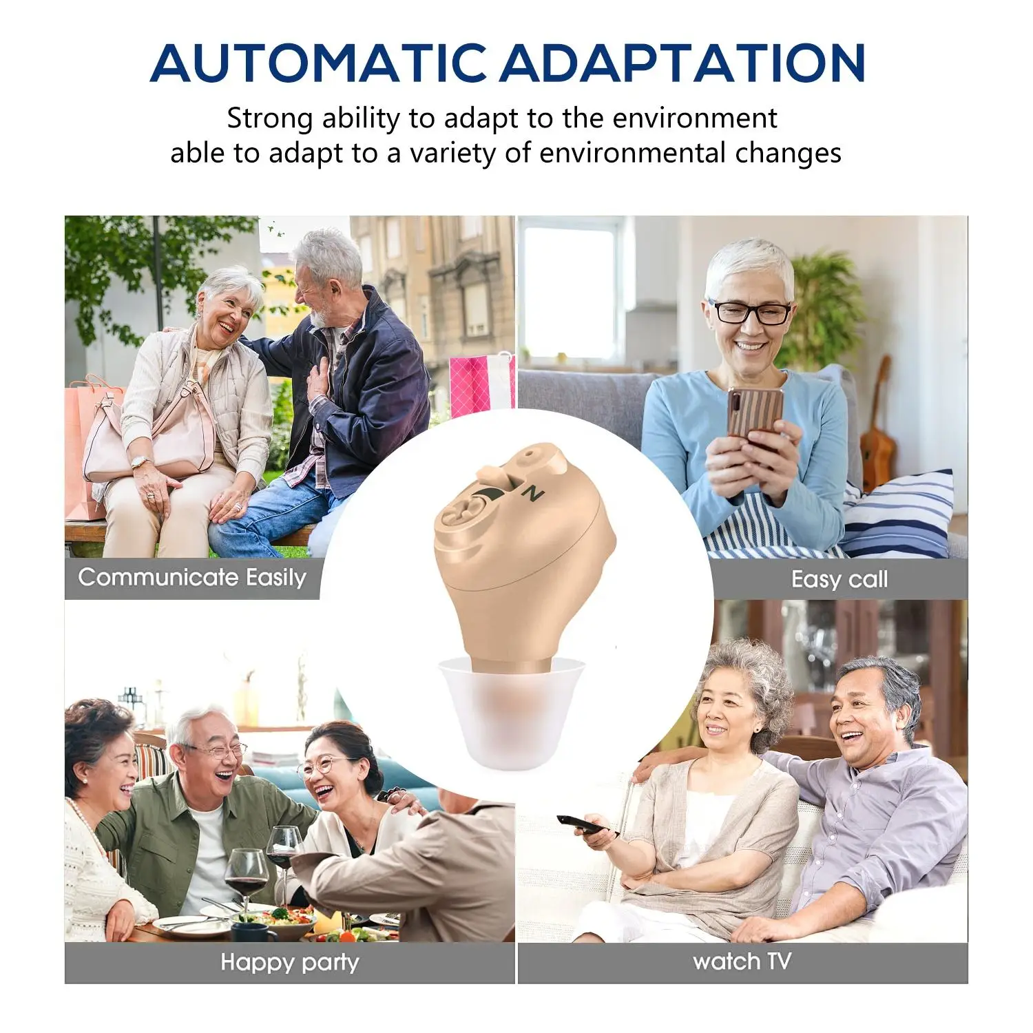 Aid Hear Health and Wellness Widex Hearing Aid Imvisible Hearing Amplifier Ite Rechargeable for Seniors Deaf
