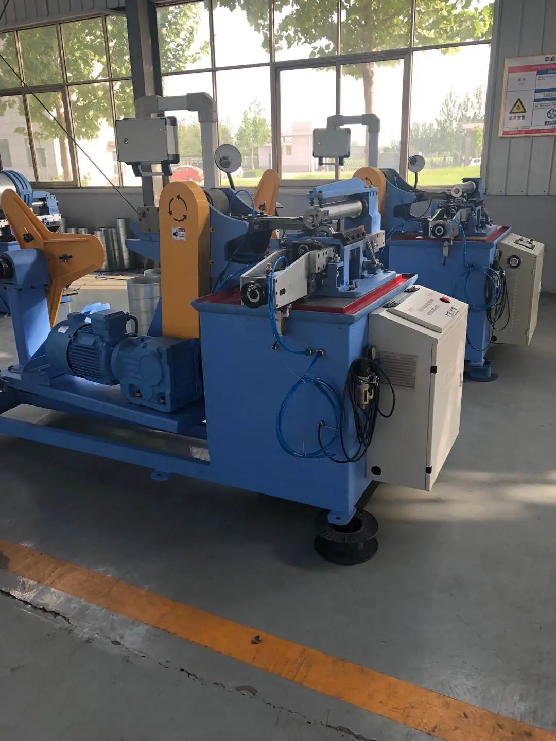 China factory directly sale Spiral round duct pipe forming making machine for HVAC air duct