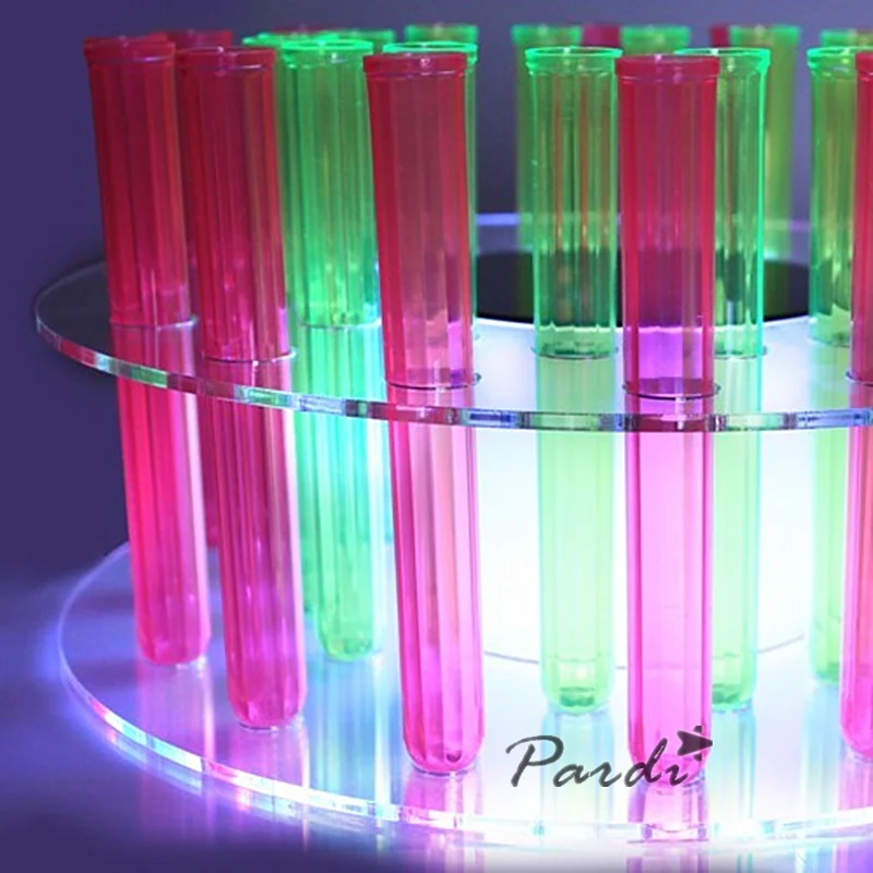 
 RGB подсветка, пробирка VIP, Сервировочная трубка, круглая светодиодная испытательная трубка, Сервировочная трубка для ночных клубов, баров  