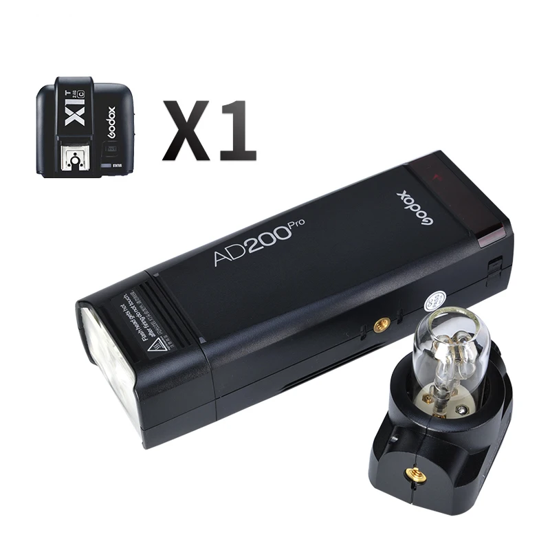 Godox AD200 Pro Ad200pro эксклюзивная карманная вспышка стробоскоп 1 8000 фотокамер Speedlite HSS 500 полная мощность вспышек 200ws 2 4G Максимальный световой беспроводной Время работы от аккумулятора цвет