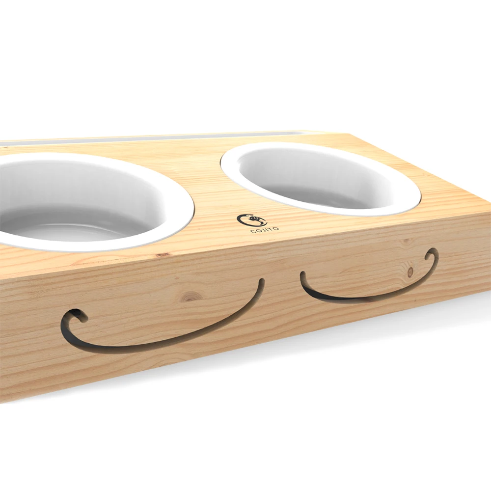 Manufacturer New Design Wholesale Custom wood food pet bowls & feeders