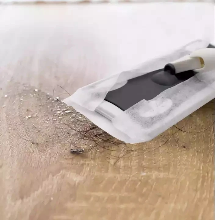 Flat Dust Sweeper Mop For Tile Cleaning Floor Dry With Disposable Refills Rags Dog And Cat Hair Removal Household Tools Utensils