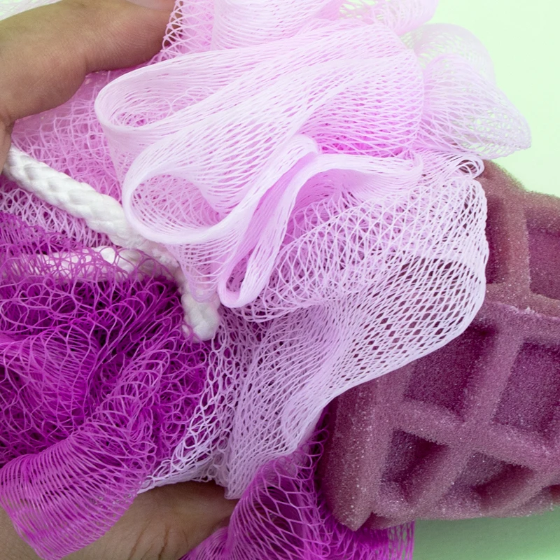 Kids Loofah Ice Cream Bath Sponge Cartoon Bath Shower Sponge Body Scrubber Exfoliating Loofah For Spa Cleaning Shower Puff