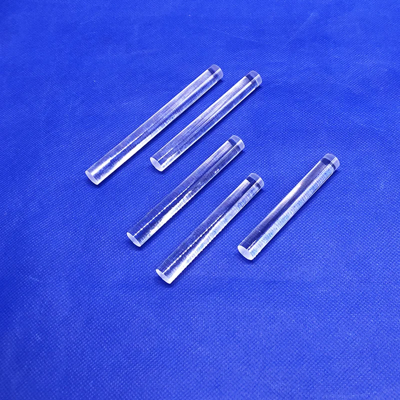 Various Sizes Of Clear Fused Silica Quartz Glass Rod Light Guide Rod Transparent Square Rod