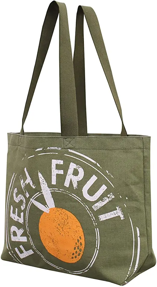 Reusable Grocery Bag Shopping Tote Cotton Canvas Multi Purpose Foldable Fashion Bags Geometry Printing Machine Washable Durable