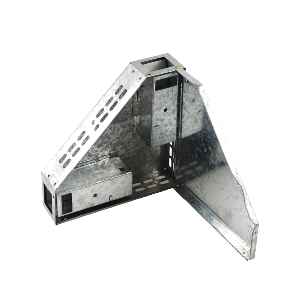 Two Entrance Door Corner Metal Mouse Trap Humane Rat Trap with Clear Window