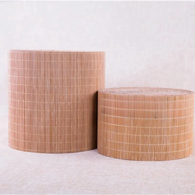 Wholesale Round Rattan Pad Wicker Bamboo Tableware Brown Retro Wedding Handwoven mat