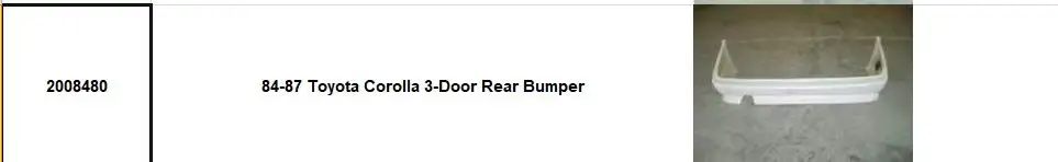 High Quality For Toyota Corolla BMX Front Bumper 3-Door Rear Bumper (OEM) Front Lip Body Kit Car For Toyota Corolla