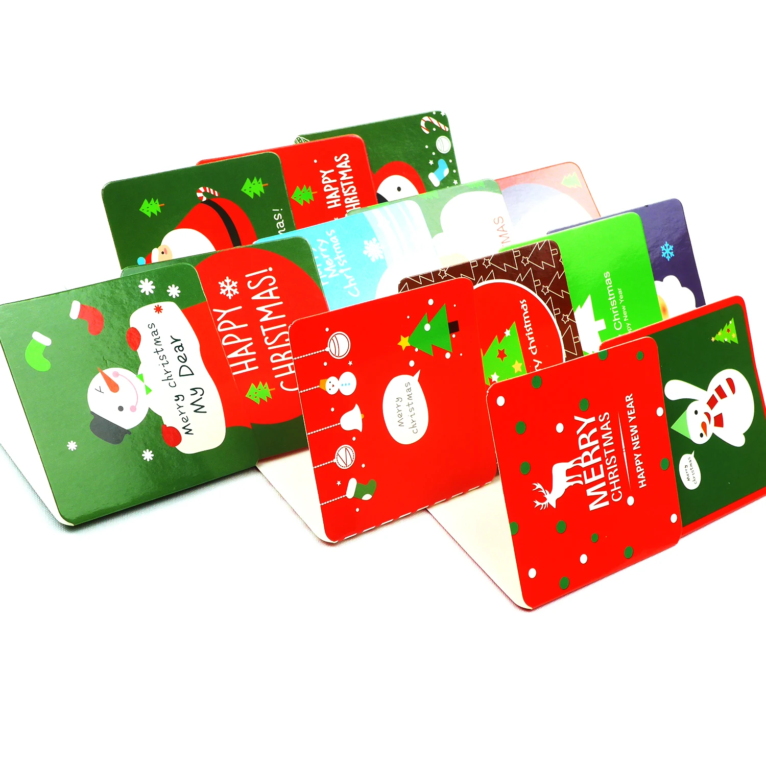  Рождественские открытки на заказ мини-открытки с надписью «merry christmas» поздравительные