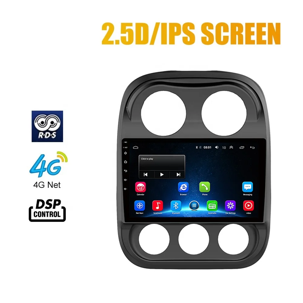 10 Inch 4G Navigation & GPS For Jeep Guider 2010-2016 Car Stereo Android 2+32G Wifi Bluetooth Car Video Multimedia Radio Player