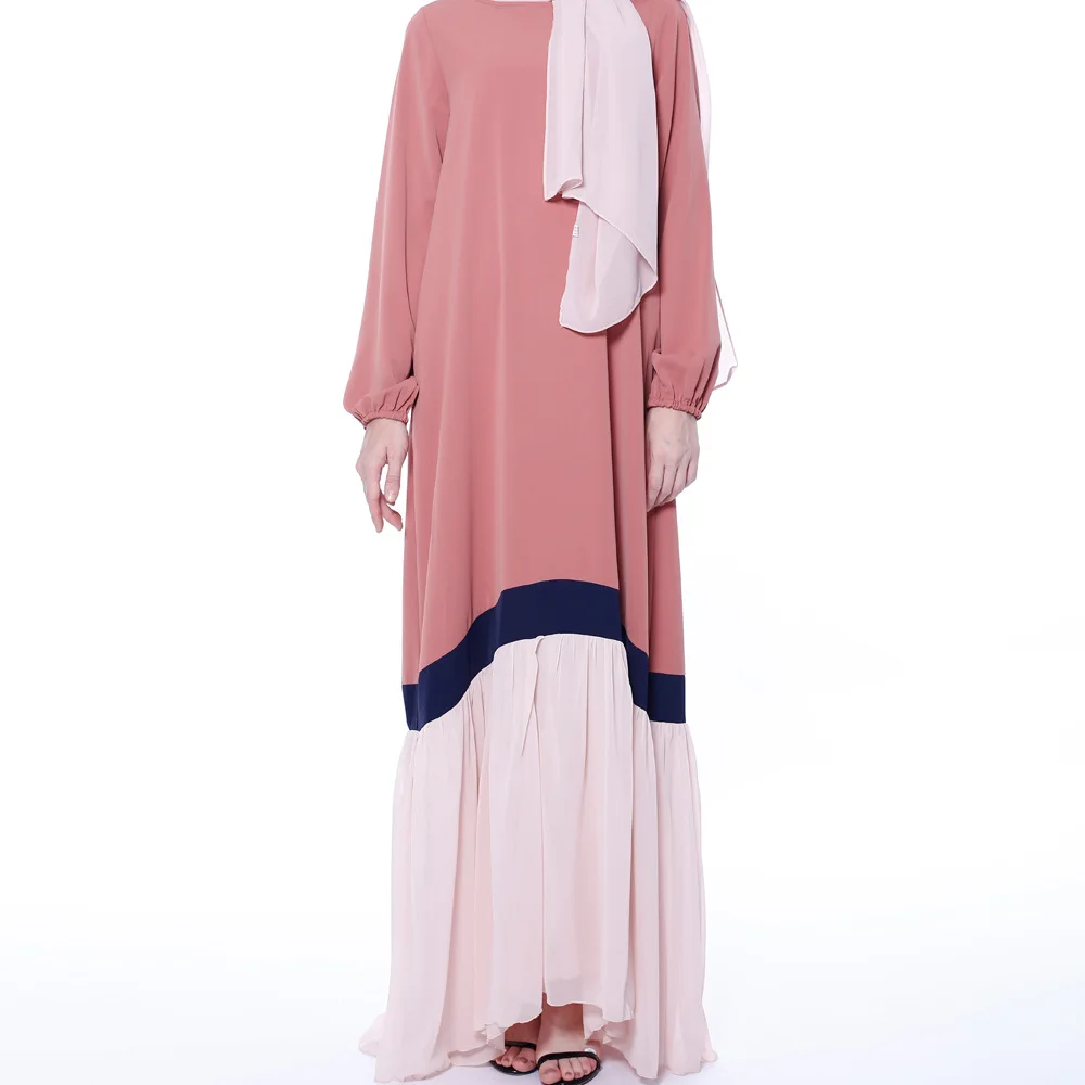 New Adult-Sized Muslim Kimono Abaya Free Size Front Open Islamic Clothing with Soft Polyester Fabric for Dubai