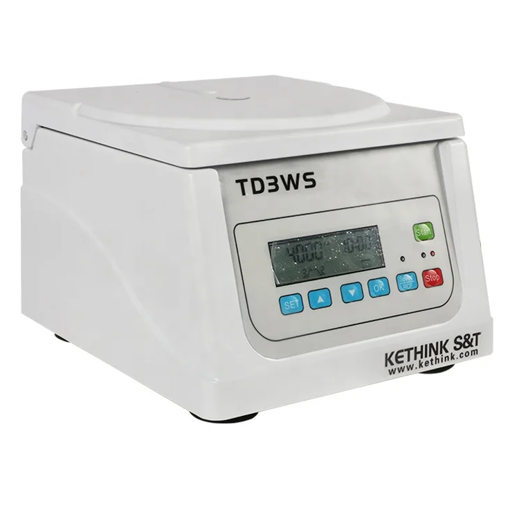 TD3WS low speed portable mini centrifuge with angle rotors 5ml, 7ml,10ml, 15ml, 20ml tubes