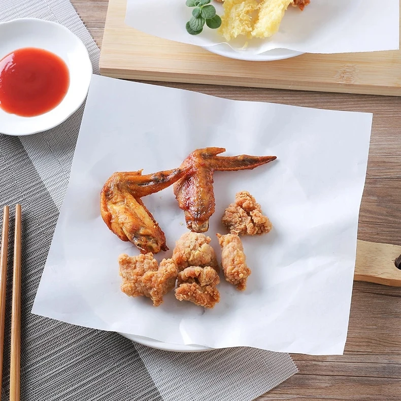 Kitchen Oil Absorbing Papers Food Grade Fried Food Oil Blotting Sheets Oil Filter Tempura paper