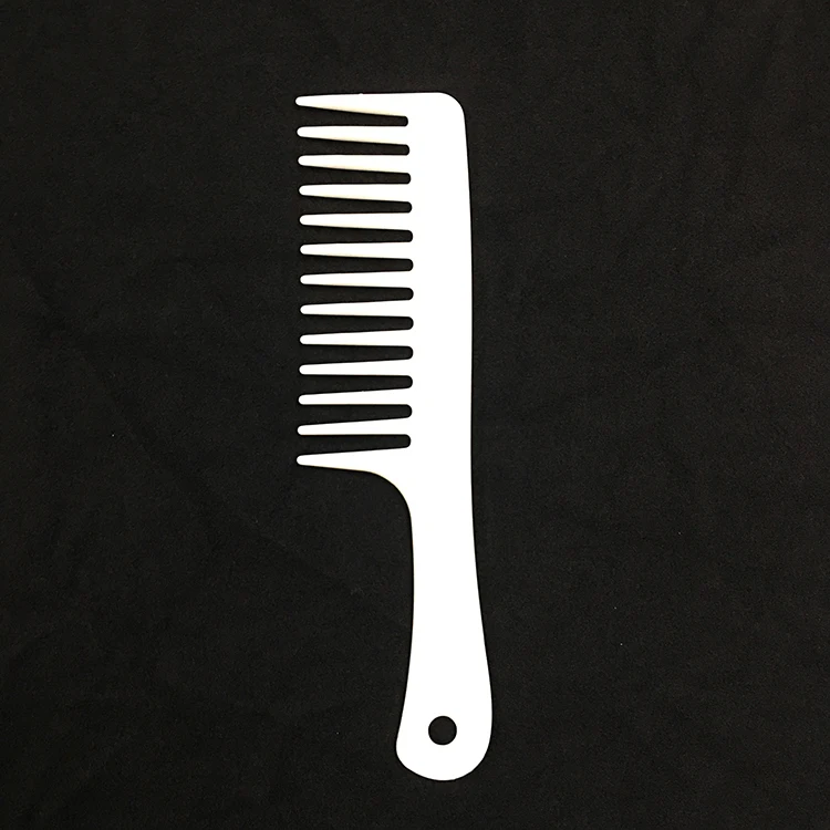 Lovely Pink Color Large Plastic Hair Rake Wide Tooth Comb