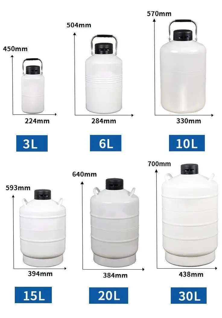 Yds-35 Cell Storage Cylinder Small Aluminium Tank Cryogenic Bull Semen Container 35l Liquid Nitrogen Dewar